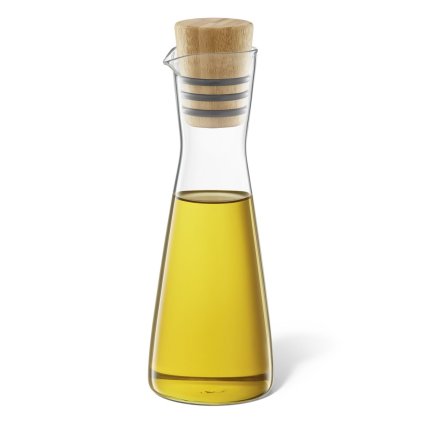 Ölspender BEVO 300 ml, glas / bambus, Zack