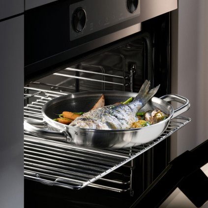 Servierpfanne ULTIMATE PROFI RESIST 24 cm, silber, edelstahl, WMF