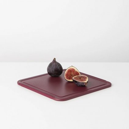 Schneidebrett 25 x 25 cm, Bordeauxrot, Kunststoff, Brabantia
