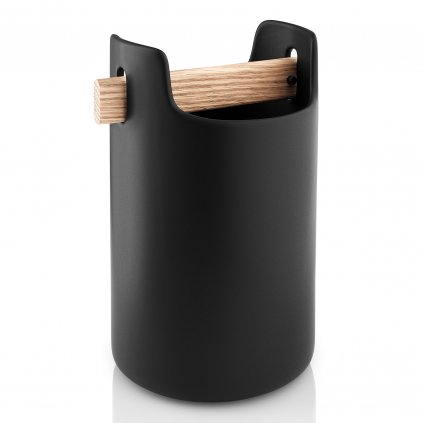 Utensilienhalter 20 cm, mit Holzgriff, schwarz, Eva Solo