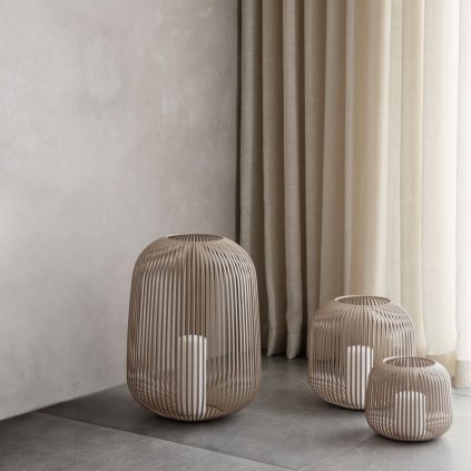 Laterne LITO XS 10 cm, warmes Grau, Stahl, Blomus