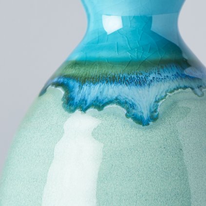 Sake Flasche 350 ml, blaugrün, MIJ