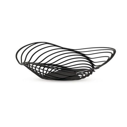 Obstschale TRINITY 33 cm, flach, schwarz, Alessi