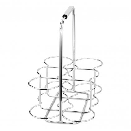 Flaschenhalter Flaschenkorb WIRES, verchromter Edelstahl, Blomus
