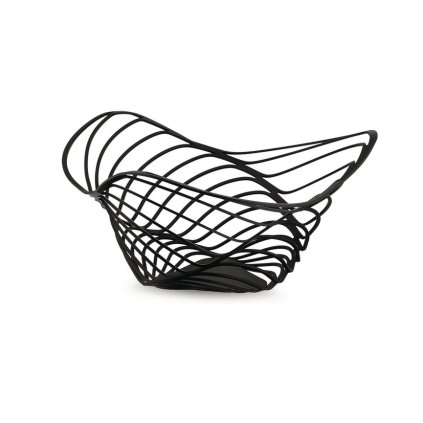 Obstschale TRINITY 33 cm, hoch, schwarz, Alessi