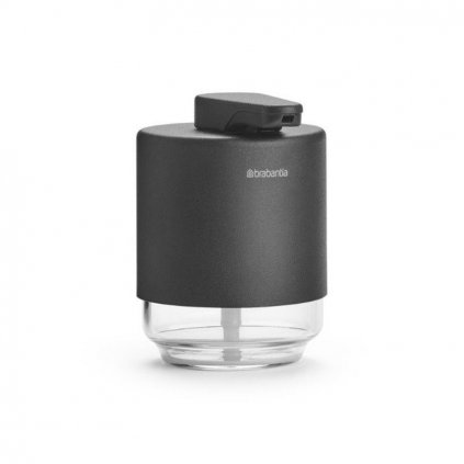 Seifenspender MINDSET 200 ml, mineralgrey, Stahl und Glas, Brabantia