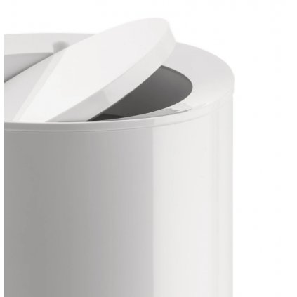 Badezimmer Mülleimer BIRILLO 21 cm, weiß, Alessi