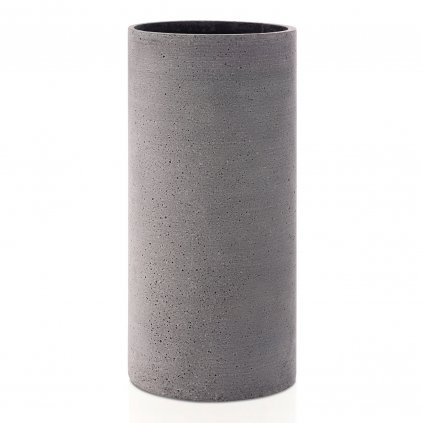 Vase COLUNA L 29 cm, dunkelgrau, Polystone, Blomus