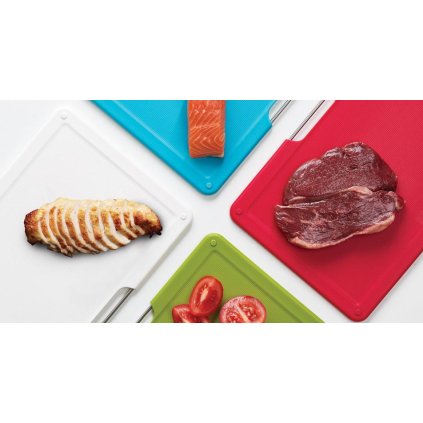 Schneidebrett Set FOLIO normal, 4-teilig, mit Ständer, grau, Joseph Joseph