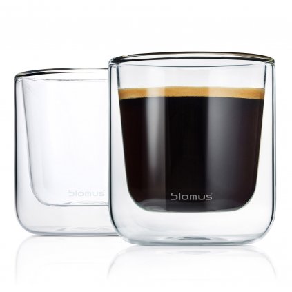 Kaffeeglas NERO 200 ml, doppelwandig, Blomus
