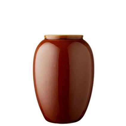 Vase 20 cm, Bernstein, Steinzeug, Bitz