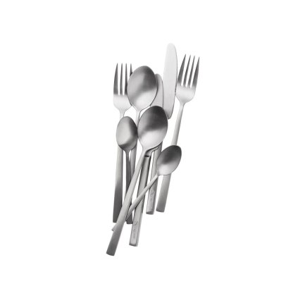 Besteckset, 16-teilig, Silber matt, Bitz