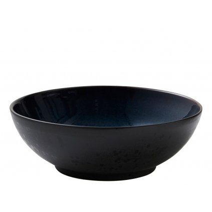 Salatschale 30 cm, schwarz/dunkelblau, Bitz