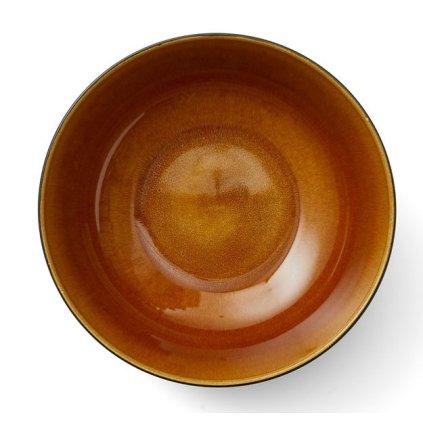 Salatschale 30 cm, schwarz/bernstein, Bitz