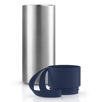 Riesebecher TO GO 350 ml, marineblauer Deckel, Edelstahl, Eva Solo