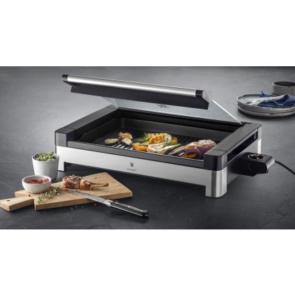 Elektro Tischgrill LONO, mit Glasdeckel, WMF