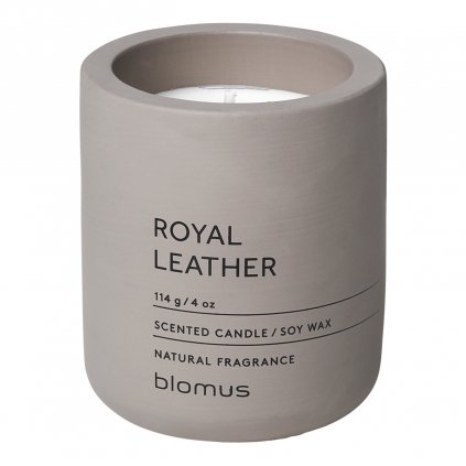 Duftkerze FRAGA ⌀ 6,5 cm, Royal-Leather, Blomus