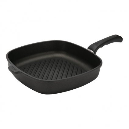 Grillpfanne TITANIUM NOWO 28 x 28 cm, für Induktion, Titanium, WOLL