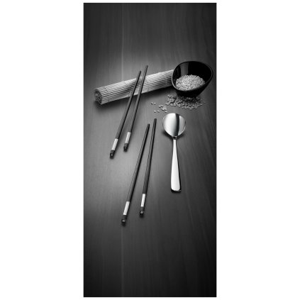 Essstäbchen und Esslöffel Set, 6-teilig, Zwilling