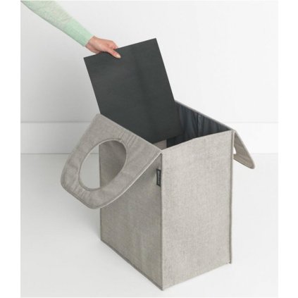 Wäschekorb 55 l, hellgrau, Brabantia