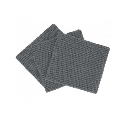 Spültuch WIPE PEARL, 3er-Set, grau, Blomus