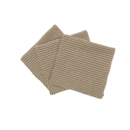 Spültuch WIPE PEARL, 3er-Set, beige, Blomus