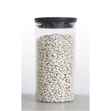 Vorratsdose 1,1 l, mit grauem Deckel, Glas, Brabantia