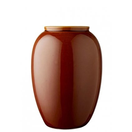 Vase 25 cm, Bernstein, Steinzeug, Bitz