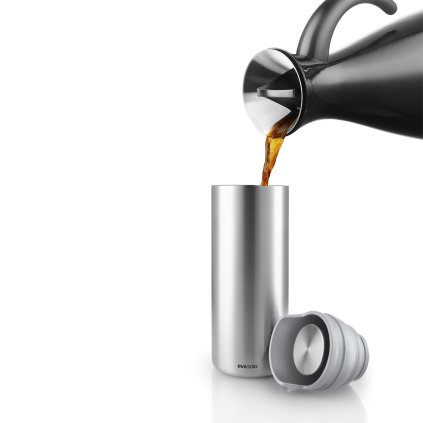 Reisebecher TO GO 350 ml, Marble Grey Lid, Edelstahl, Eva Solo