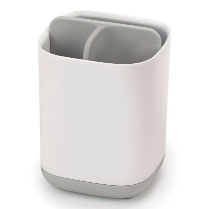 Zahnputzbecher EASYSTORE, klein, weiß-grau, Joseph Joseph