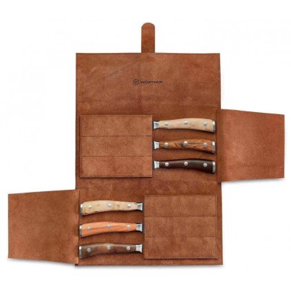 Steakmesser-Set Symbol aus Leder Fall Wüsthof