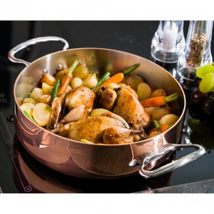 Topf PRIMA MATERA 24 cm, 7,5 l, für Induktion, Kupfer, de Buyer