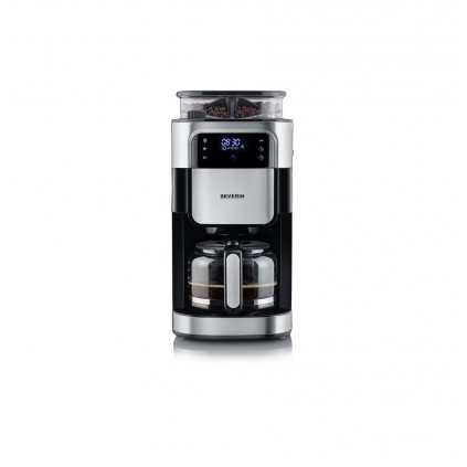 Filterkaffeemaschine KA 4813, mit Kaffeemühle, schwarz, Severin