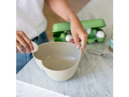 Eierbox EGGS TO GO 28 cm, für 10 Eier, Blattgrün, Koziol