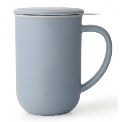 Teetasse mit Sieb MINIMA 500 ml, mit Deckel, blau, Porzellan, Viva Scandinavia