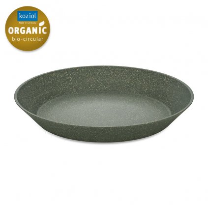 Kunststoffteller tief CONNECT, 4er-Set, 24 cm, Natural Aschgrau, Koziol