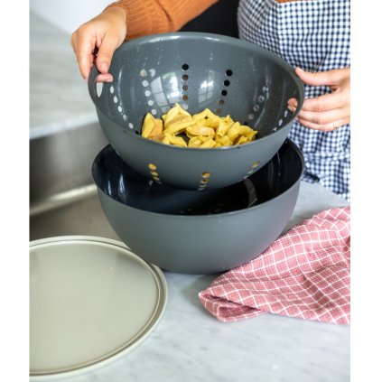 Küchenschüssel PALSBY L, 5 l, Natur Aschgrau, Koziol
