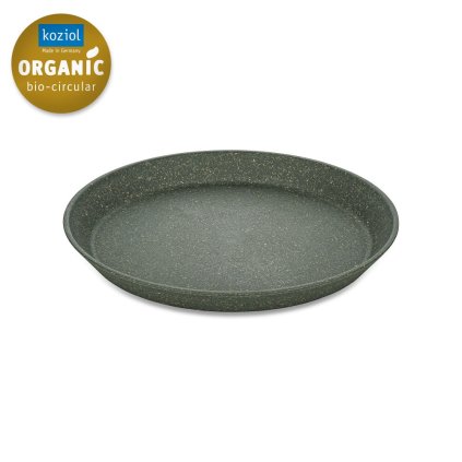 Kunststoffteller CONNECT, 4er-Set, 20,5 cm, Natural Aschgrau, Koziol