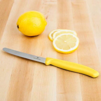 Tomatenmesser 11 cm, gelb, Victorinox