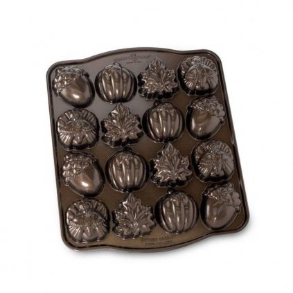 Backform TEA CAKES AUTUMN BUNDT, Bronze, Nordic Ware