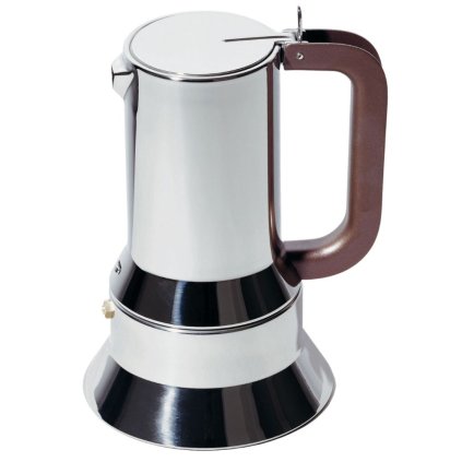 Espressokocher 9090, 70 ml, brauner Griff, Alessi