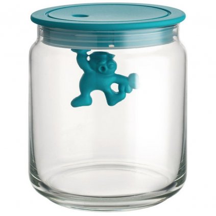 
                    
                          Vorratsdose GIANNI 750 ml, blauer Deckel, Glas, Alessi                    
                