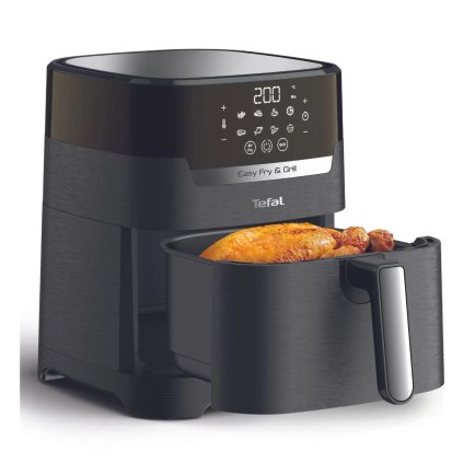Heißluftfritteuse EASY FRY & GRILL DIGIT EY505815, schwarz, Tefal