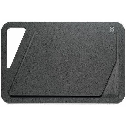 Schneidebrett 45 x 30 cm, mit Saftrille, grau, Kunststoff, WMF