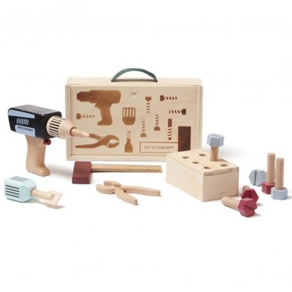 Kinder-Werkzeugkoffer aus Holz KID'S HUB Kids Concept 12 Stk