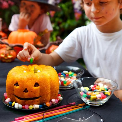 Gugelhupfform PUMPKIN, orange, Silikon, Lékué