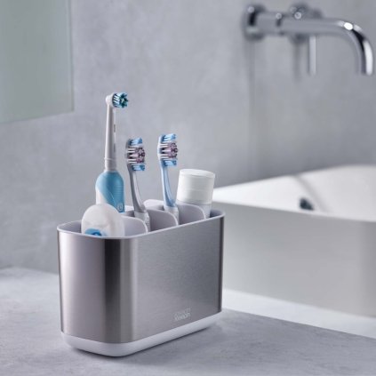 Zahnbürstenhalter EASYSTORE mit Seifenspender PRESTO 70551, 2-teilig, Joseph Joseph