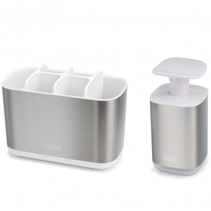 Zahnbürstenhalter EASYSTORE mit Seifenspender PRESTO 70551, 2-teilig, Joseph Joseph