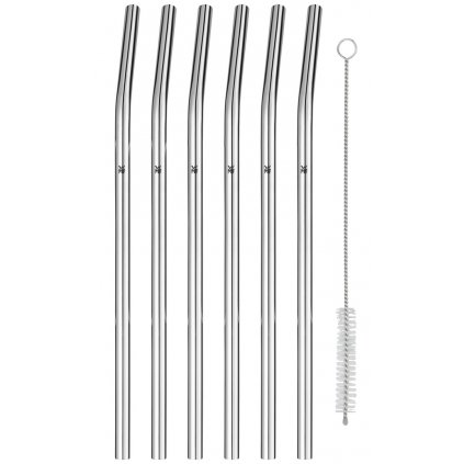 Trinkhalme 24 cm, 6er-Set, mit Bürste, WMF