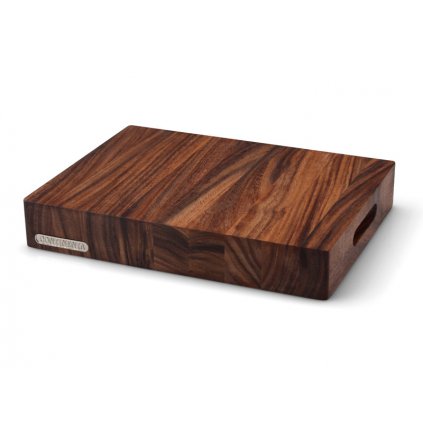 Schneidebrett LOG 39,5 x 30 x 6 cm, braun, Akazienholz, Continenta
